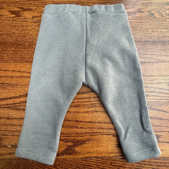 NWOT Sparkle Gray Sweatpants 3-6 Months - Picture 3 of 6